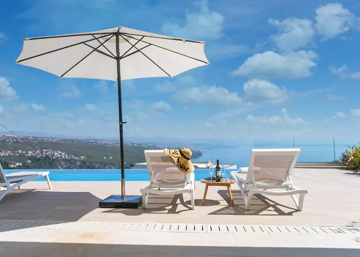 Premium Villa, Heatable Infinity Pool, Jacuzzi And Seaview, And Just 10min By Foot 别墅 沃洛斯科